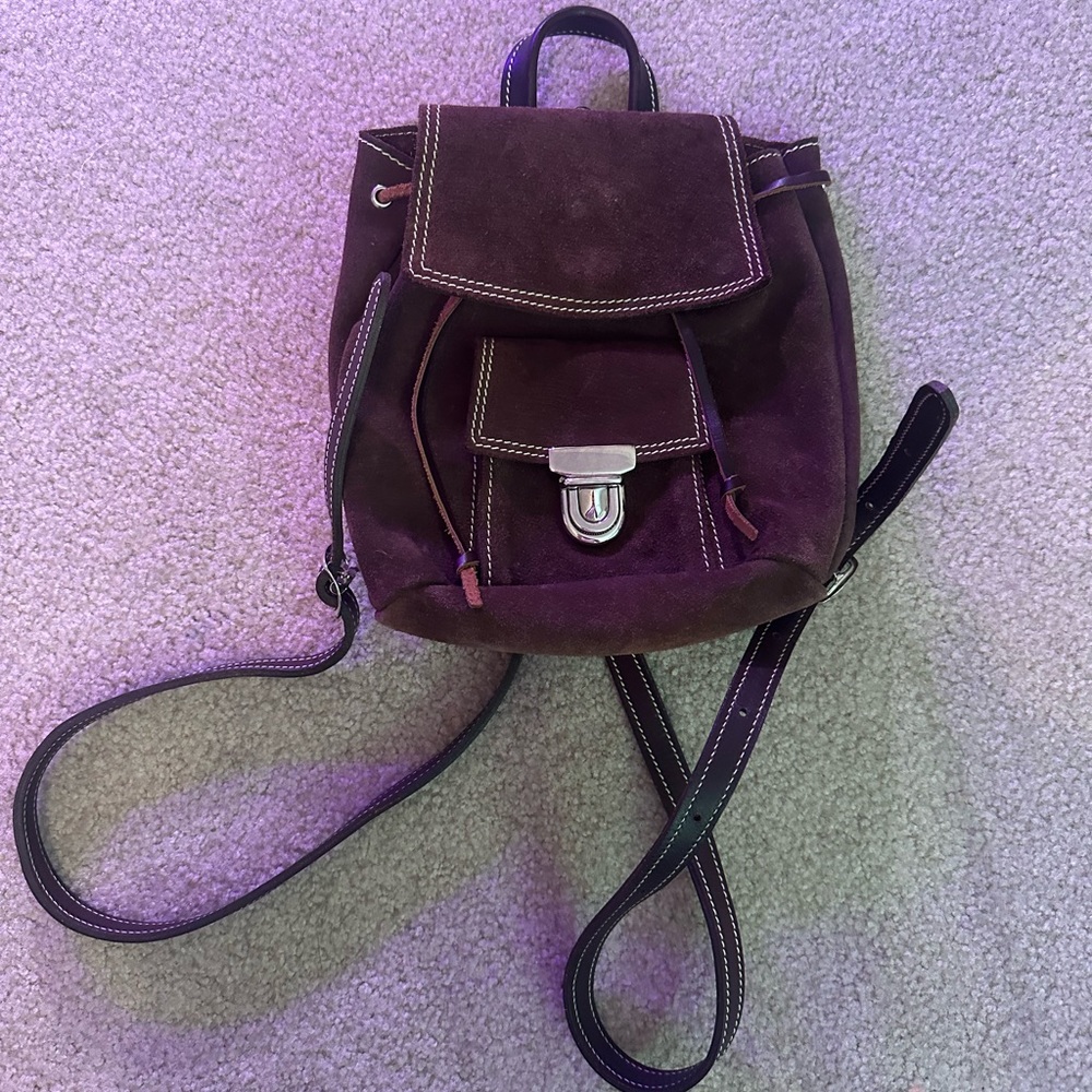 COPY - Roots Canada suede backpack